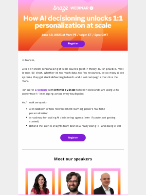 Braze - [Webinar] How AI decisioning powers 1:1 personalization
