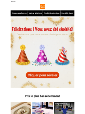 Temu (France) - Vous avez obtenu une très grande offre