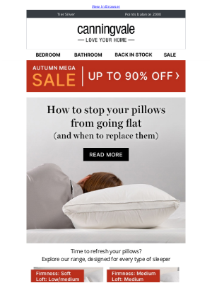 Canningvale (Australia) - Time to refresh your pillows? Now from $29.99