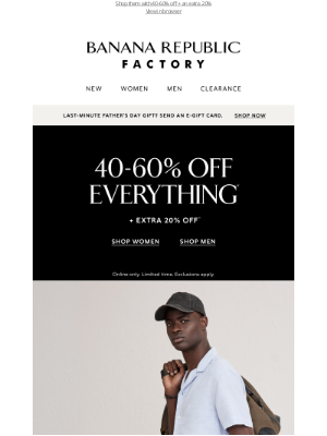 Banana Republic Factory - Last-minute gifts he'll love