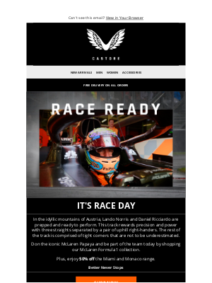 Castore - Its Race Day! Are You Ready?