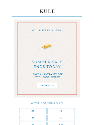 Kule - You butter hurry 🧈!