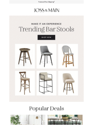 Joss & Main - BAR STOOLS | Make it an experience