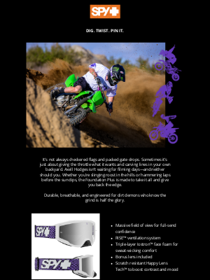 Spy Optic - No Course. No Rules. Just Throttle