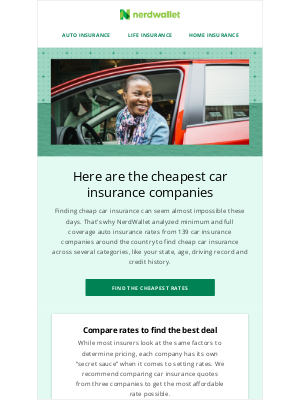 NerdWallet - Looking for cheap insurance?