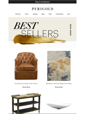 Perigold - Trending now: the Sarreid Ltd Swivel Club Chair