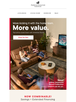 American Signature - Score more with up to 20% OFF.