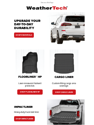 WeatherTech - Choose Your Vehicle's Defense