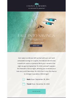 Couples Resorts - Fall Into Savings 🍂