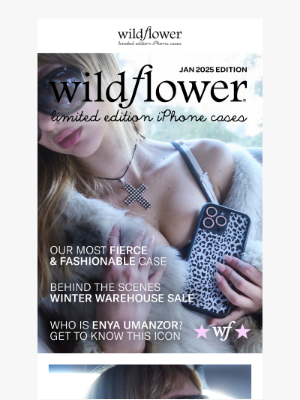 Wildflower Cases - 🕵️ jan newsletter has entered the chat