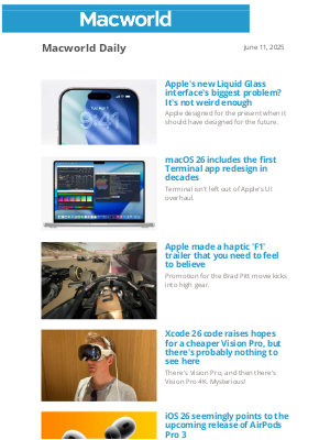 Macworld - Apple's new Liquid Glass interface's biggest problem? It's not weird enough