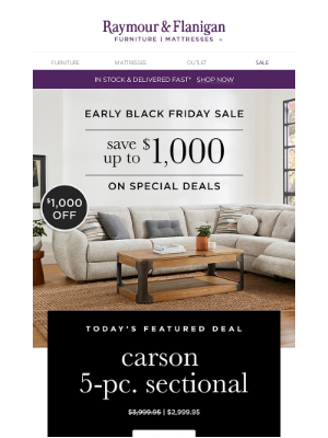 Raymour & Flanigan Furniture - ▶ Black Friday deals start NOW! ◀