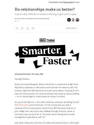 Big Think - Do relationships make us better?
