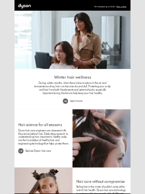 Dyson - Winter hair wellness