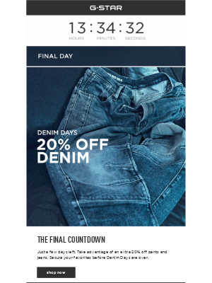 G-Star RAW - Denim Days: Almost Over