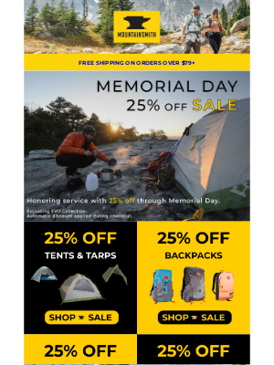 Mountainsmith - Don’t Miss 25% Off
