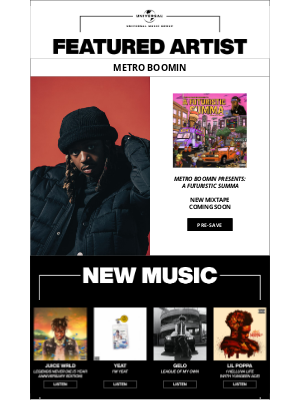 Spotify - New music from Metro Boomin, Juice WRLD, Yeat, & more
