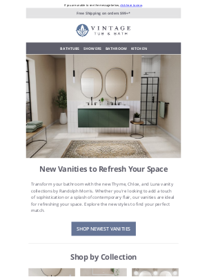 Vintage Tub - Elegant Vanity Upgrades