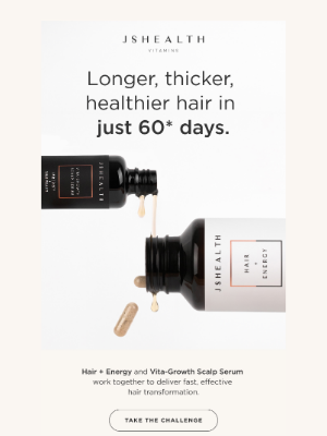 JS Health Vitamins - Grow your hair in 60 days!