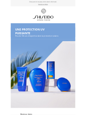 SHISEIDO (France) - De la nouveauté dans la gamme Solaire.