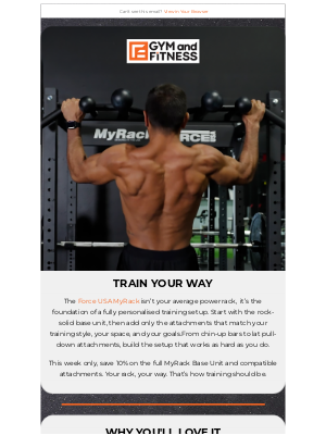 Gym and Fitness (Australia) - Product Spotlight | Force USA MyRack + Attachments