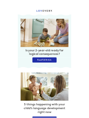 Lovevery - Month 27: How to give your 2-year-old logical consequences