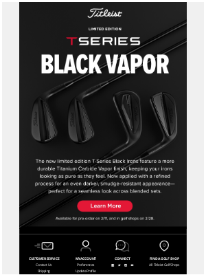 Titleist - Introducing New Limited Edition T-Series Black Irons