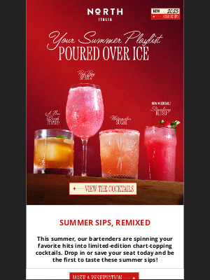 North Italia - Now Playing: NEW Summer Sips! 🎵