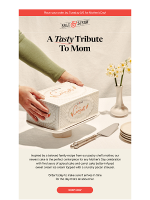 Salt & Straw - It’s the last day to make Mom’s day!