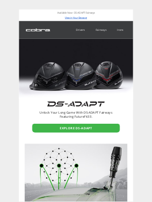 Cobra Golf - New DS-ADAPT Fairways | Dial-In Your Game