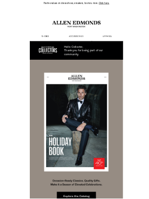 Allen Edmonds - It’s Holiday Sale time: Save up to 40%