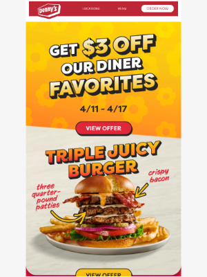 Denny's - Get these meals for a deal 🍔 🐟