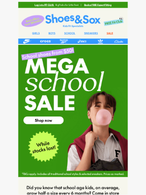 Shoes & Sox (Australia) - School shoes on sale from $50!
