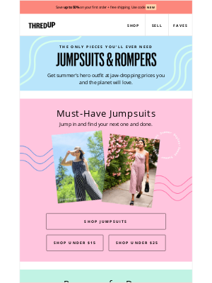 thredUP - See tons of ♻️secondhand♻️ jumpsuits & rompers.