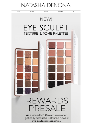 Natasha Denona - Exclusive Presale: NEW EYE SCULPT TEXTURE & TONE PALETTES 🤍