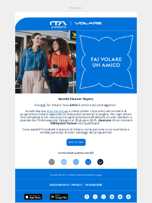 ITA Airways (Italy) - Fai Volare i tuoi amici 💙