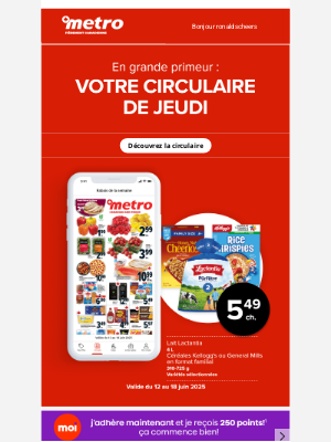 Metro (Canada) - ronaldscheers, voici votre circulaire de jeudi… en primeur!