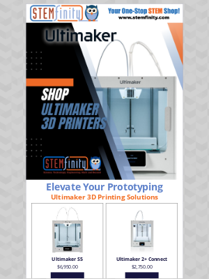 STEMfinity - Bring your ideas to life with Ultimaker 3D printers