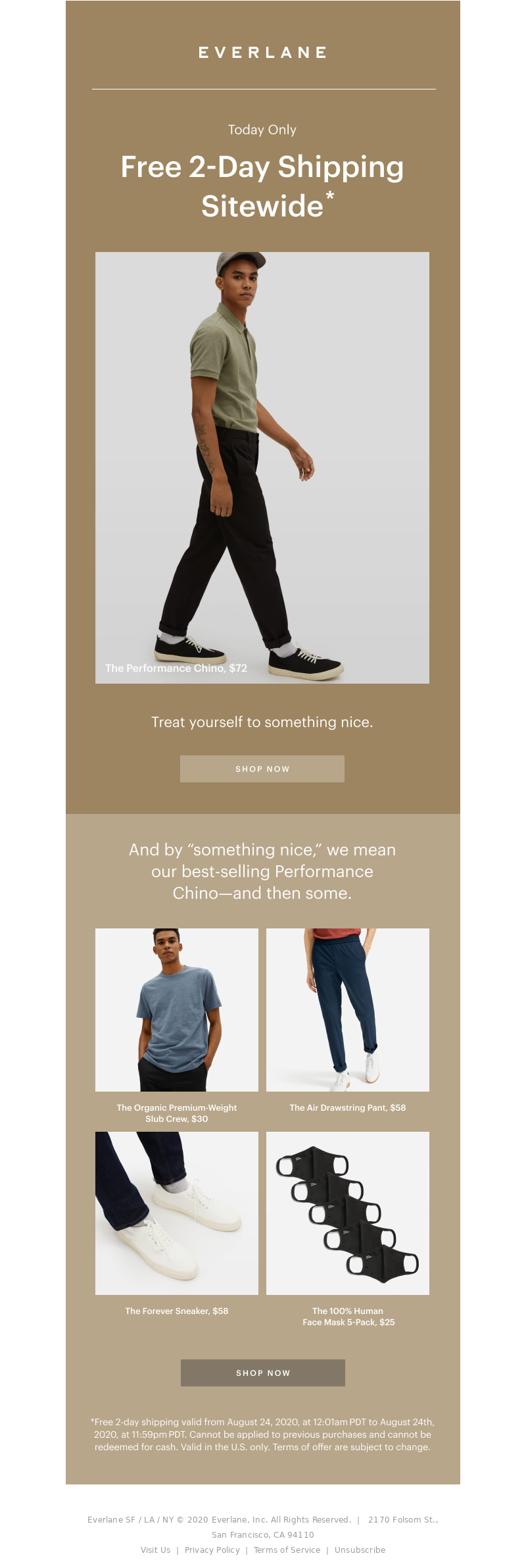 Sale email example