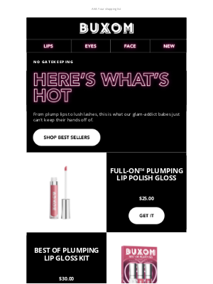 Buxom - Everything the babes loved most this month...