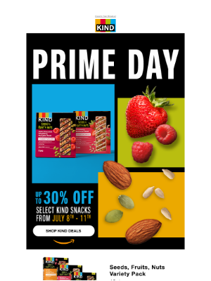 KIND Snacks - Make it a KIND Prime Day: Shop Now!