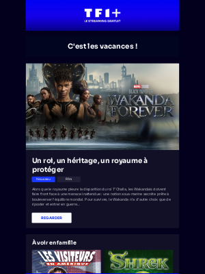 TF1 Replay (France) - Black Panther est sur TF1+