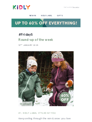 kidly (United Kingdom) - Friday5: Shoes, toys + now up to 60% off everything 🙌