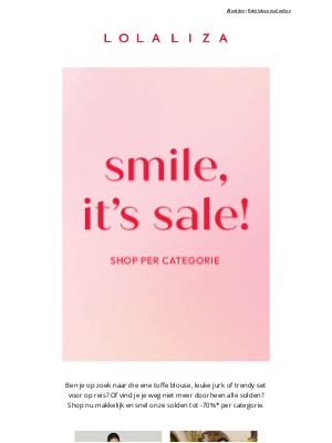 Lola Liza (Belgium) - Onze solden nu tot -70%: shop per categorie