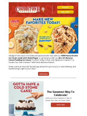 Cold Stone Creamery - A classic duo or a banana twist!