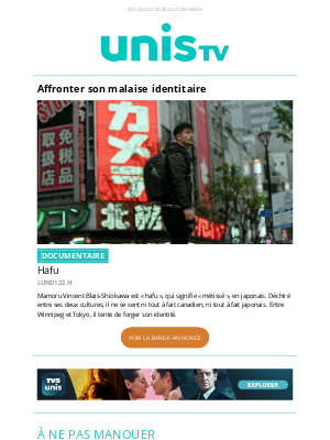 TV5 Unis (Canada) - 🎥Nouveau documentaire : Hafu