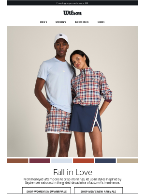 Wilson Sporting Goods Co. - New today! Fall in love with new autumn styles