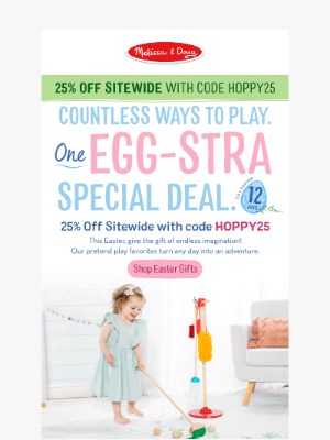 Melissa & Doug LLC - Fill Their Baskets & Save 25% OFF!
