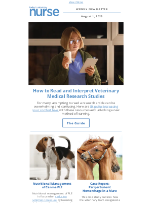 Todays Veterinary Nurse - 8 Tips for Reading Veterinary Research Studies