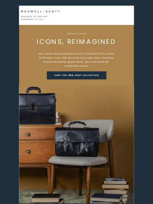 maxwellscottbag - Just Launched | The New Navy Collection 🔵